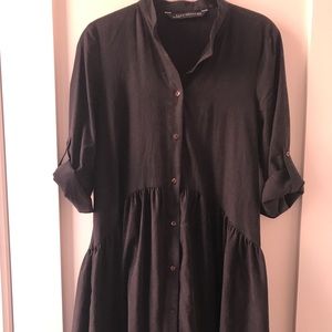Black Midi Dress - XS ZARA Women